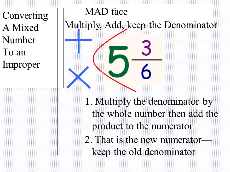 Example Find a common denominator Add or Subtract numerators 24 x 4 Already in simplest form