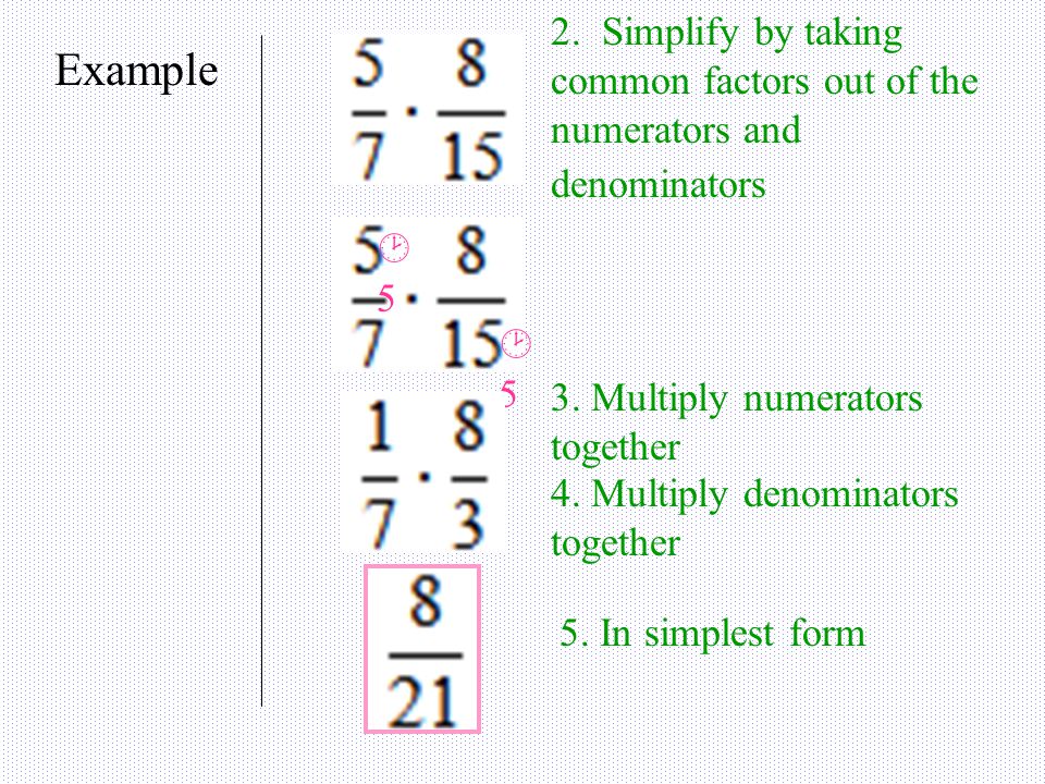 Multiplying and Dividing Fractions9/30 2.
