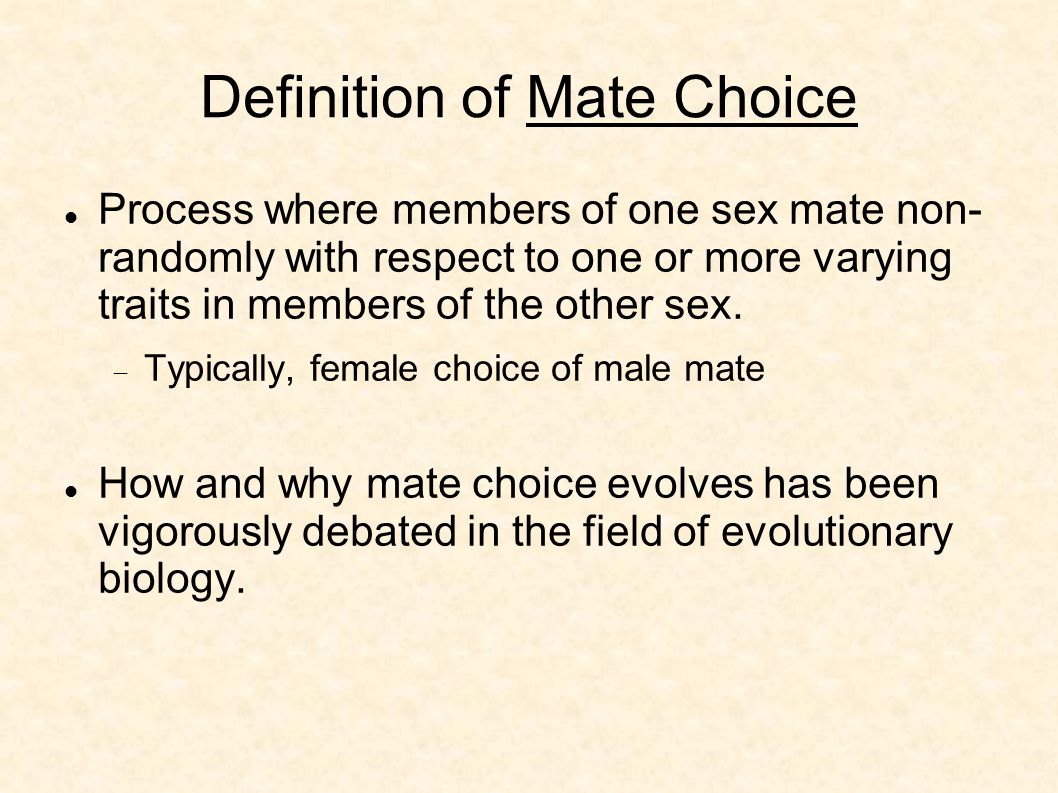 Evolution of variance in mate choice Deena Schmidt MBI Postdoctoral Fellow  July 31, ppt download
