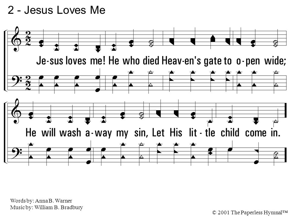 2. Jesus loves me.