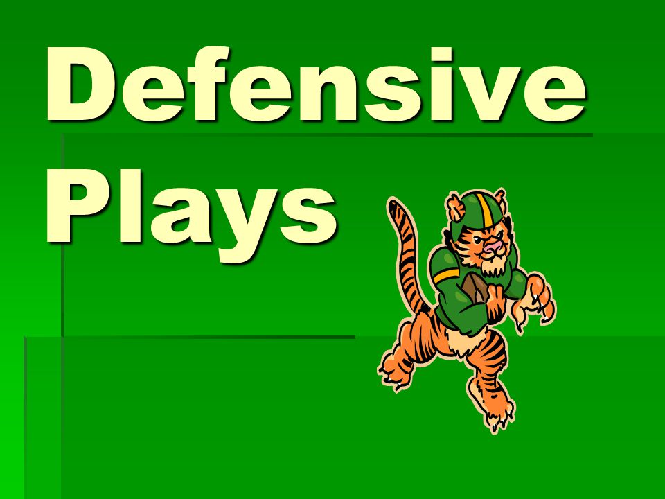 Defensive Plays