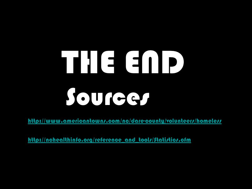 THE END Sources