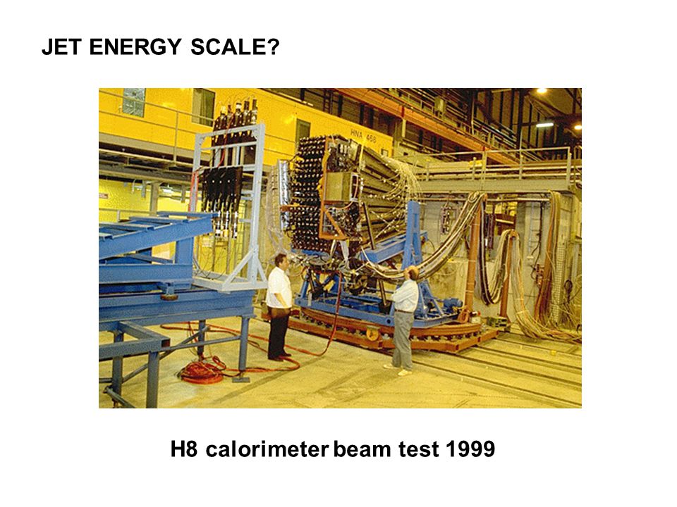 H8 calorimeter beam test 1999 JET ENERGY SCALE