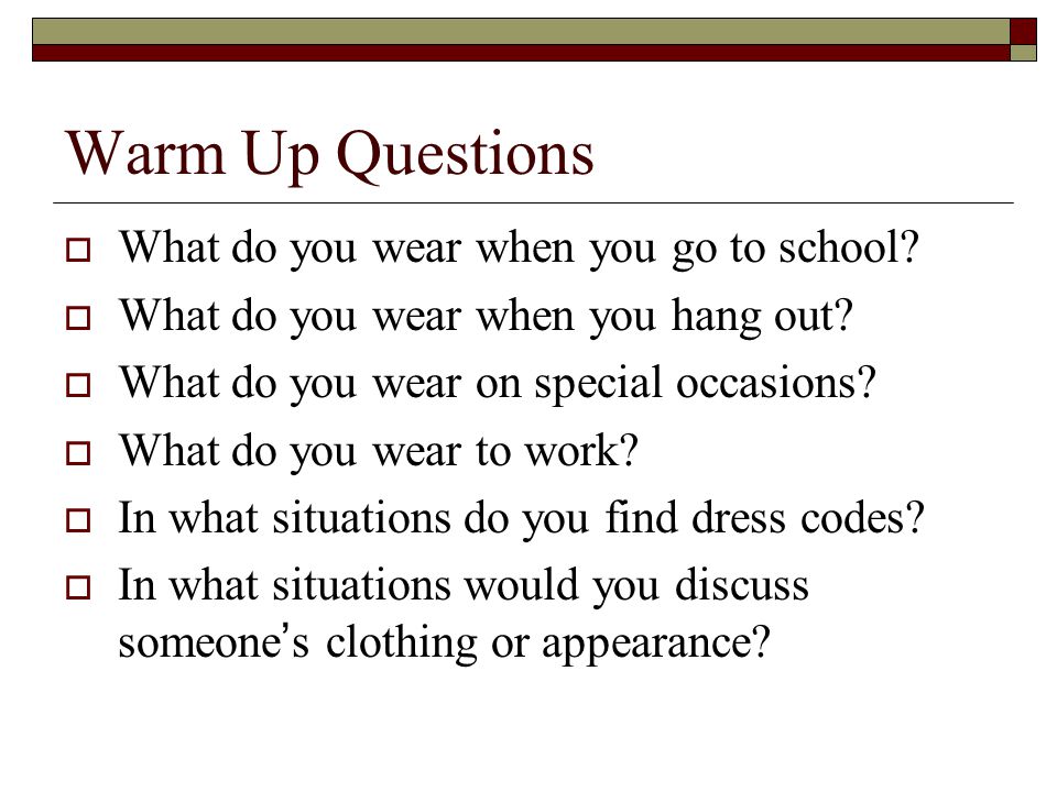 Afbeeldingsresultaat voor clothing questions