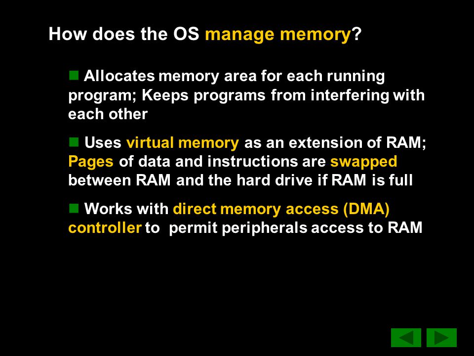 How does the OS manage memory.