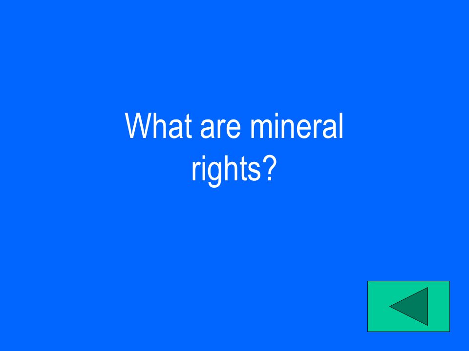 What are mineral rights