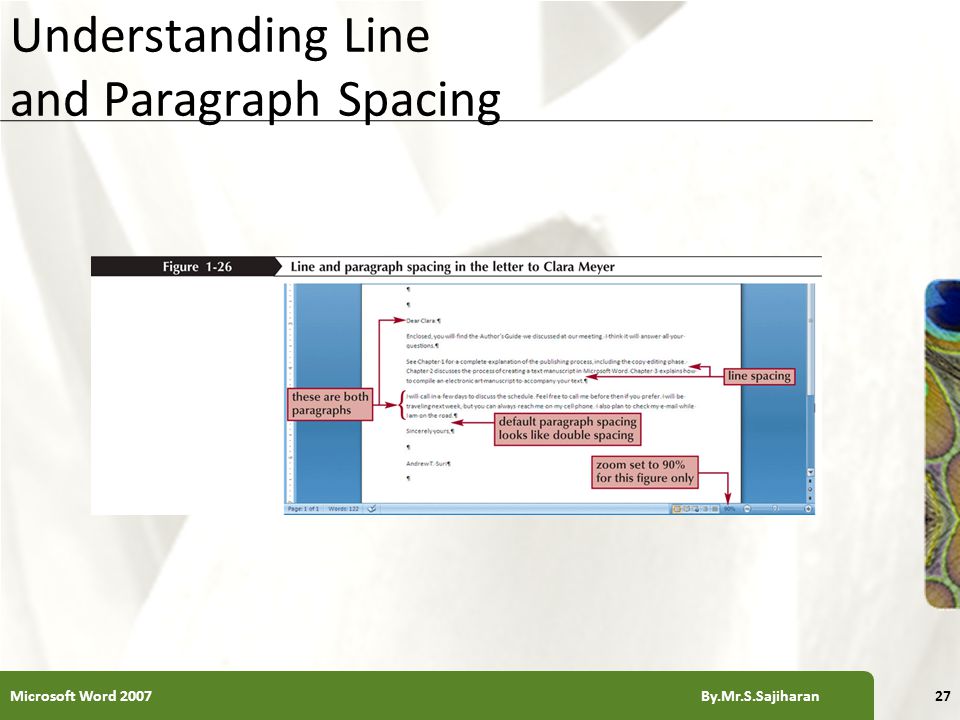 XP Understanding Line and Paragraph Spacing 27Microsoft Word 2007 By.Mr.S.Sajiharan
