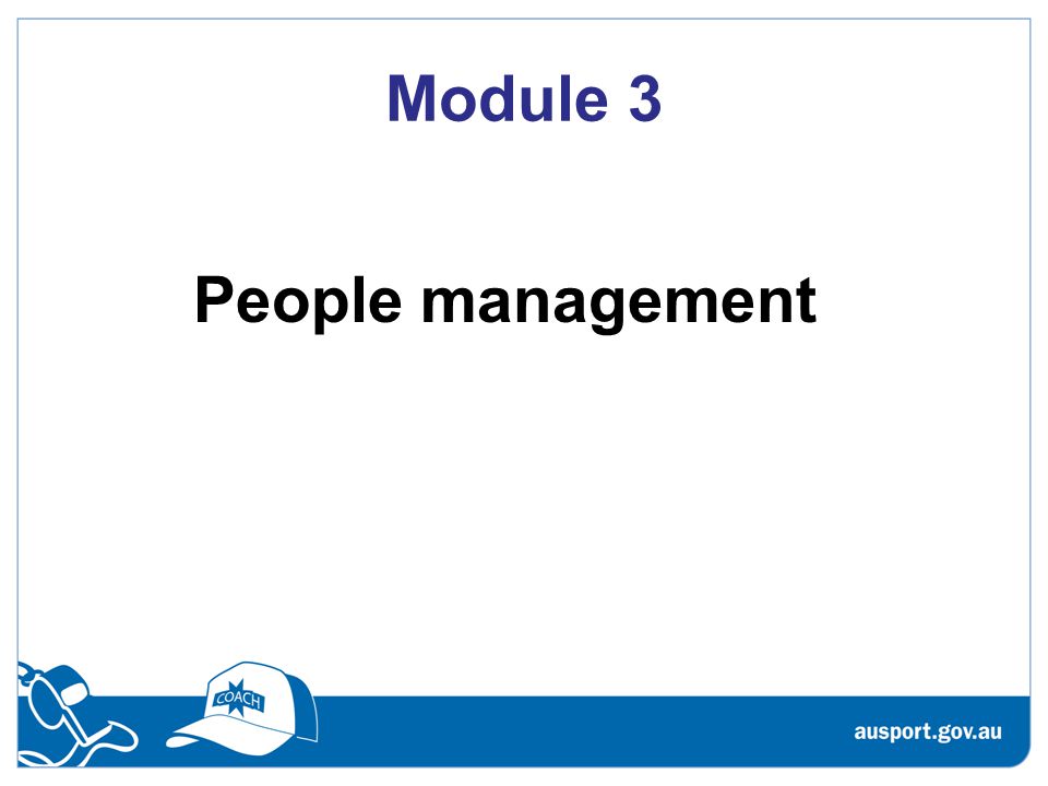 Module 3 People management