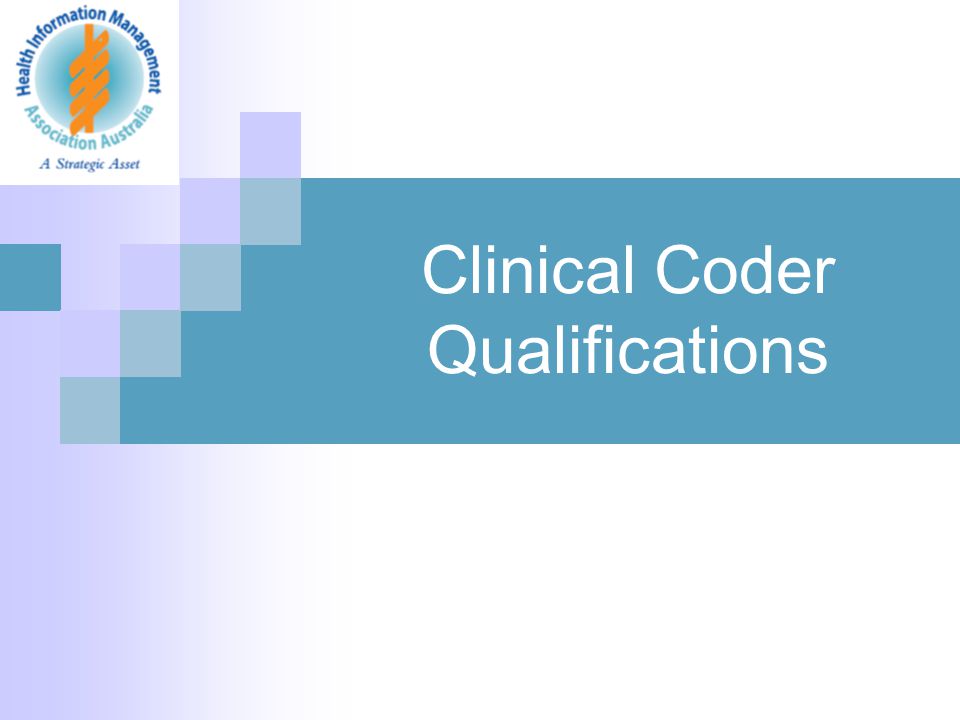 Clinical Coder Qualifications