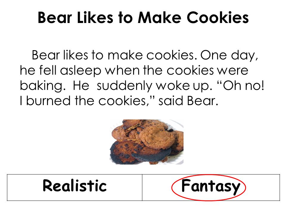 Bear Likes to Make Cookies Bear likes to make cookies.
