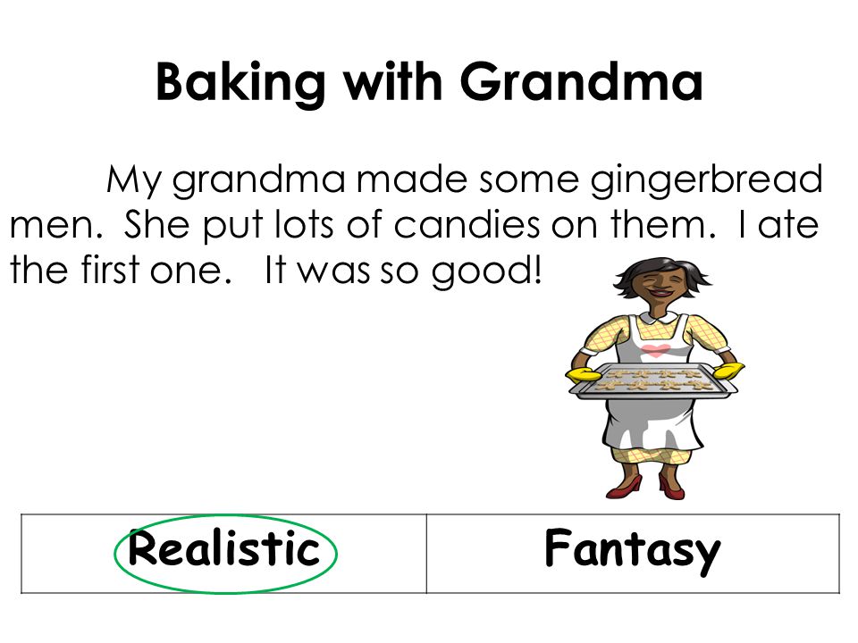 Baking with Grandma My grandma made some gingerbread men.