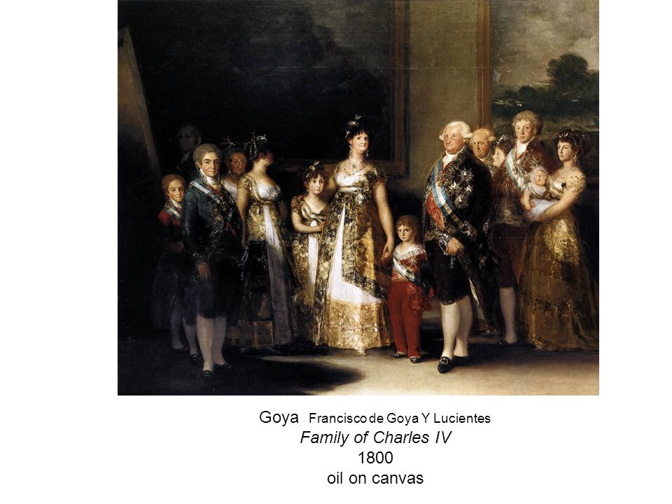 Goya Francisco de Goya Y Lucientes Family of Charles IV 1800 oil on canvas