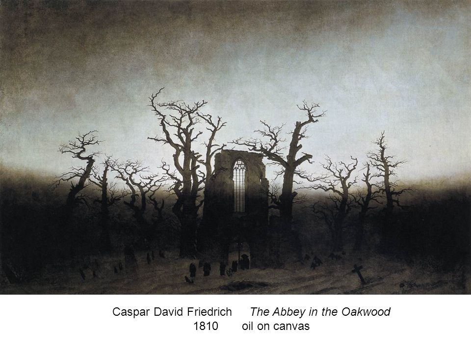 Caspar David Friedrich The Abbey in the Oakwood 1810 oil on canvas