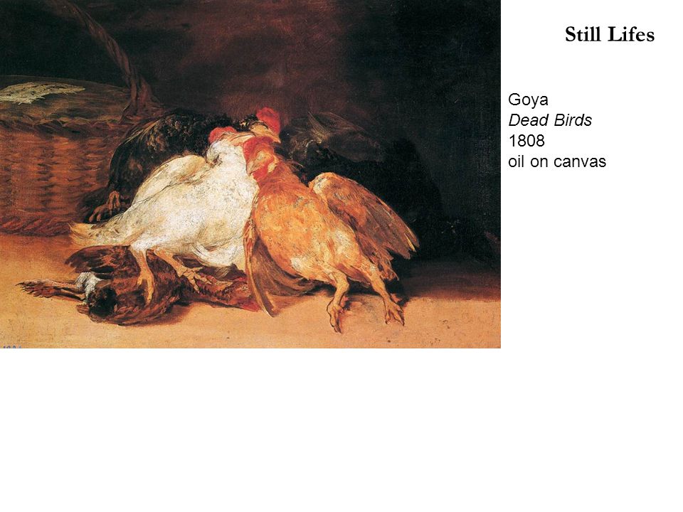 Still Lifes Goya Dead Birds 1808 oil on canvas