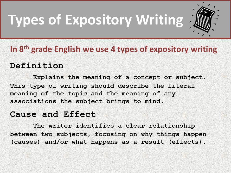 types of expository essays