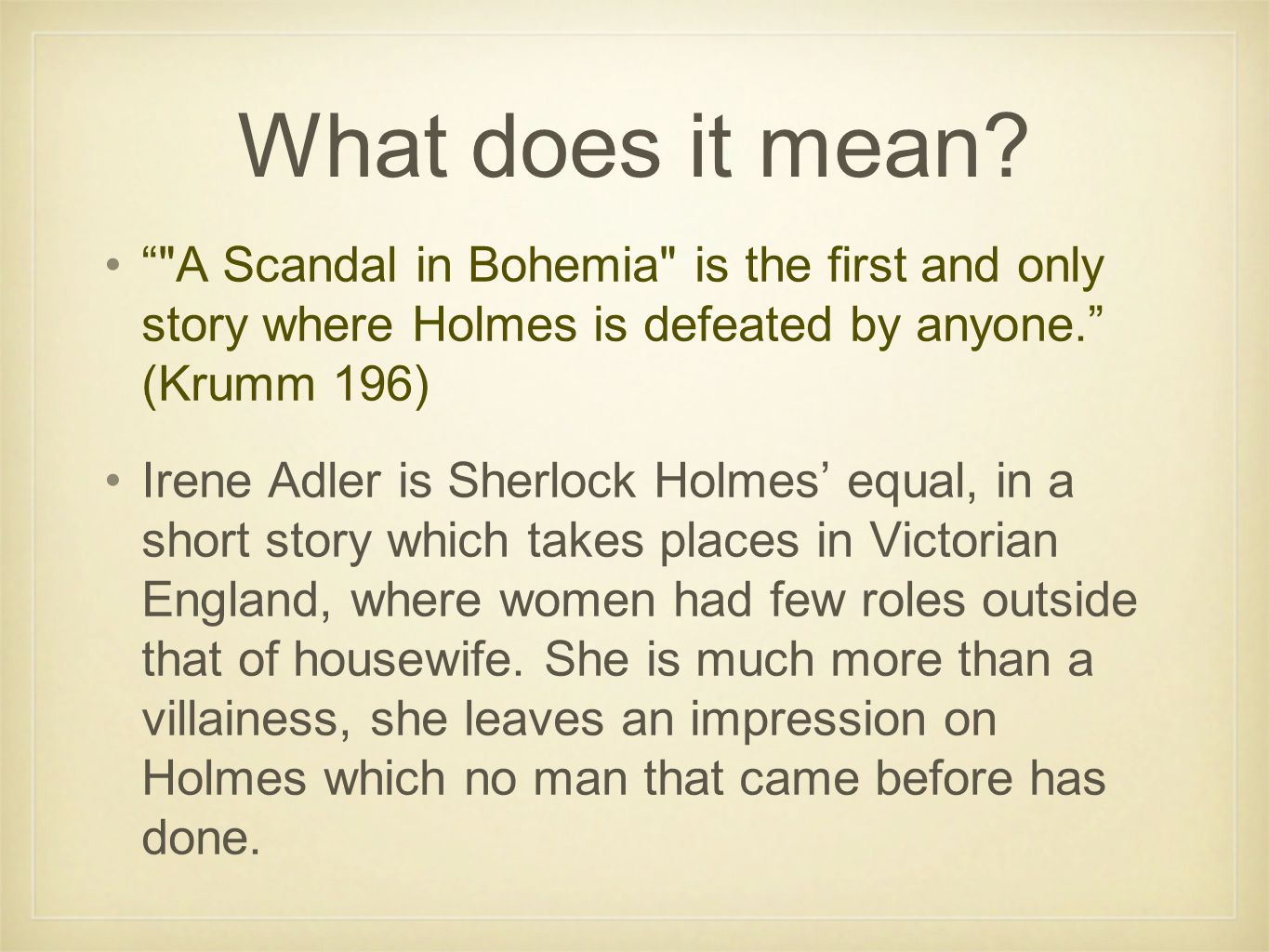 A Scandal in Bohemia A Freudian Approach to Sherlock Holmes A Freudian  Approach to Sherlock Holmes. - ppt download
