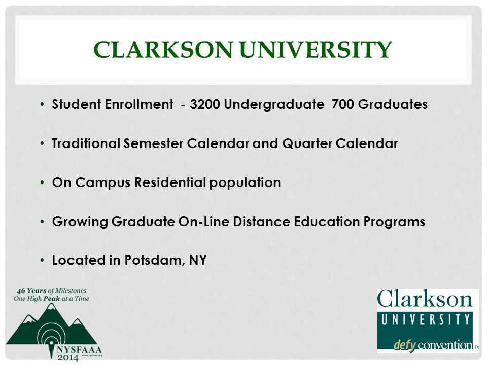 Clarkson University Organizational Chart