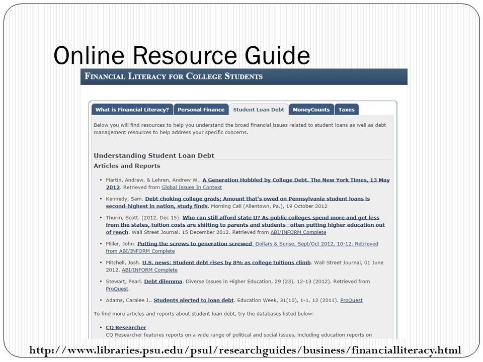 Online Resource Guide