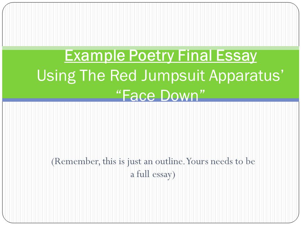 Remember This Is Just An Outline Yours Needs To Be A Full Essay Remember Best Business Plan Writers Nyc also Application Writing Service How To Write An Essay With A Thesis