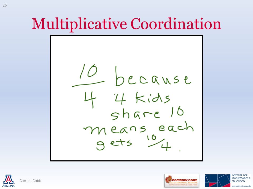 Multiplicative Coordination Campi, Cobb 26