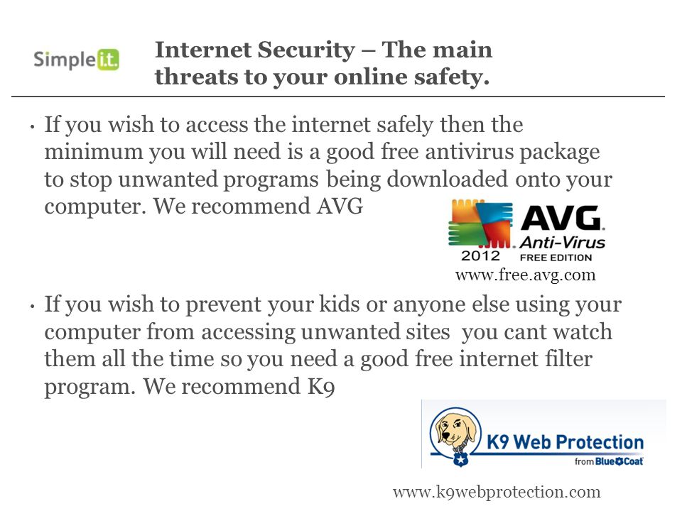 Internet Security – The main threats to your online safety.