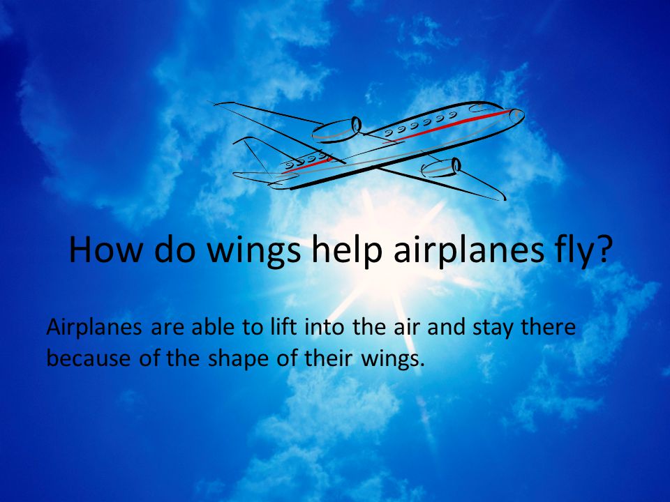 How do wings help airplanes fly.