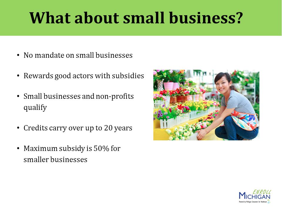 What about small business.