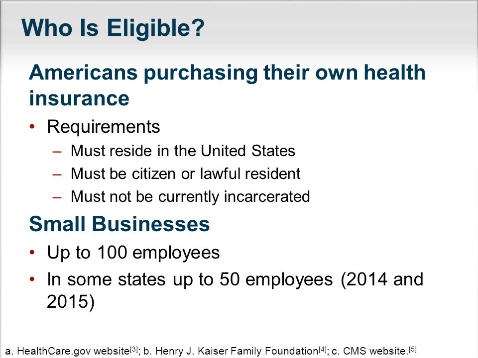 Who Is Eligible.