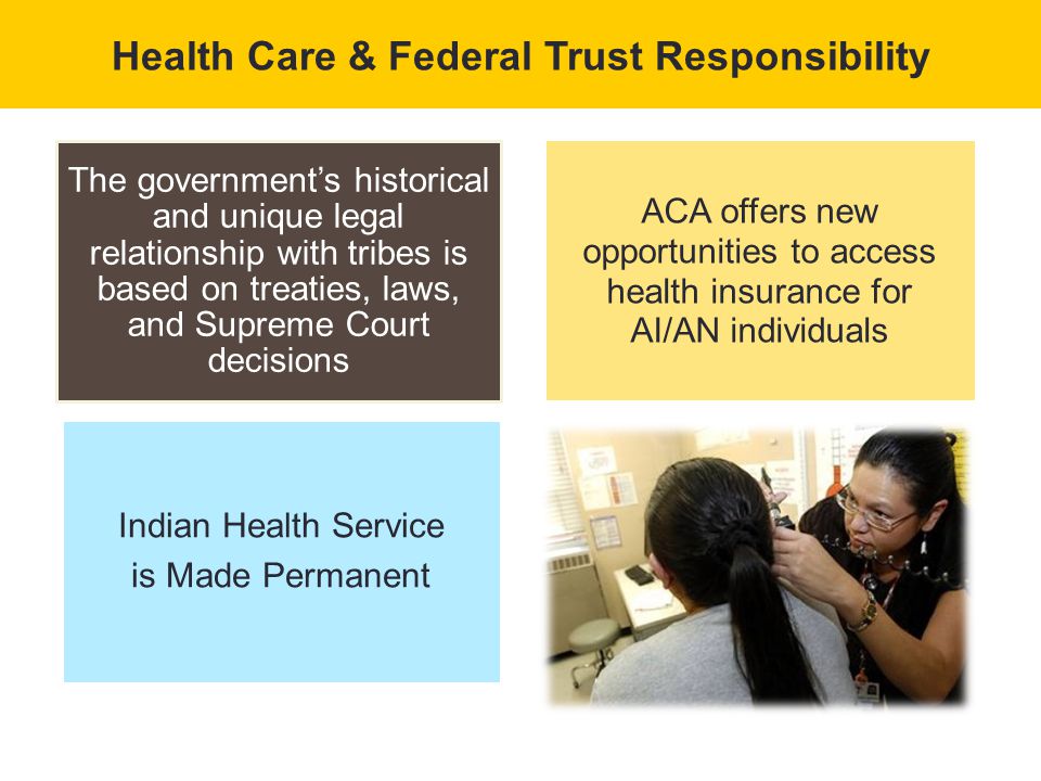 Health Care & Federal Trust Responsibility
