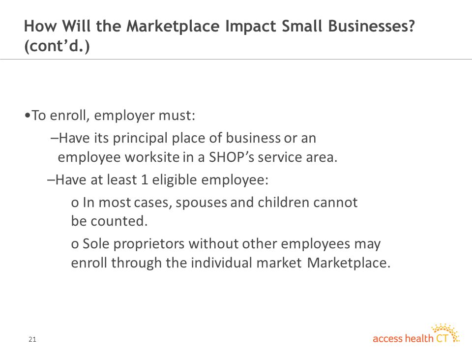 21 How Will the Marketplace Impact Small Businesses.