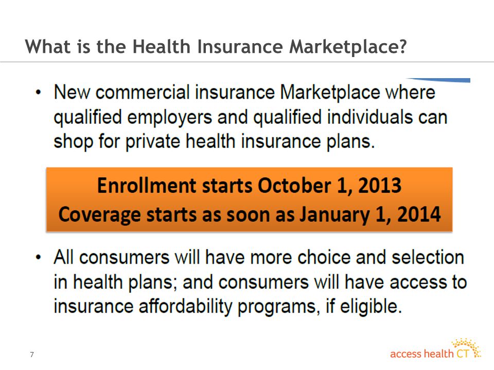 7 What is the Health Insurance Marketplace