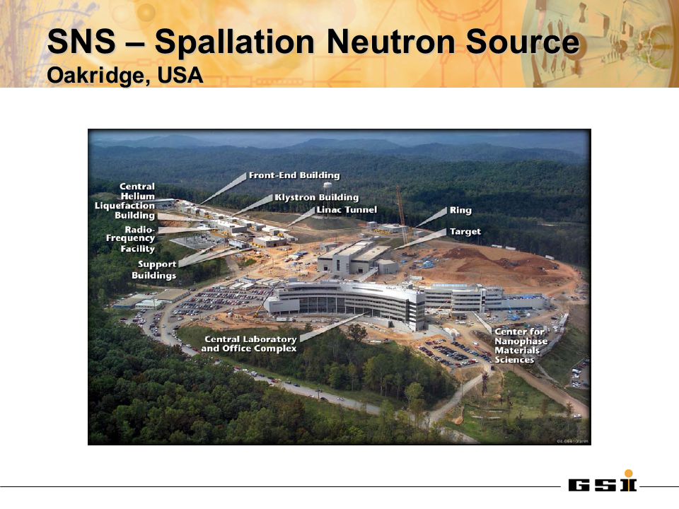 SNS – Spallation Neutron Source Oakridge, USA