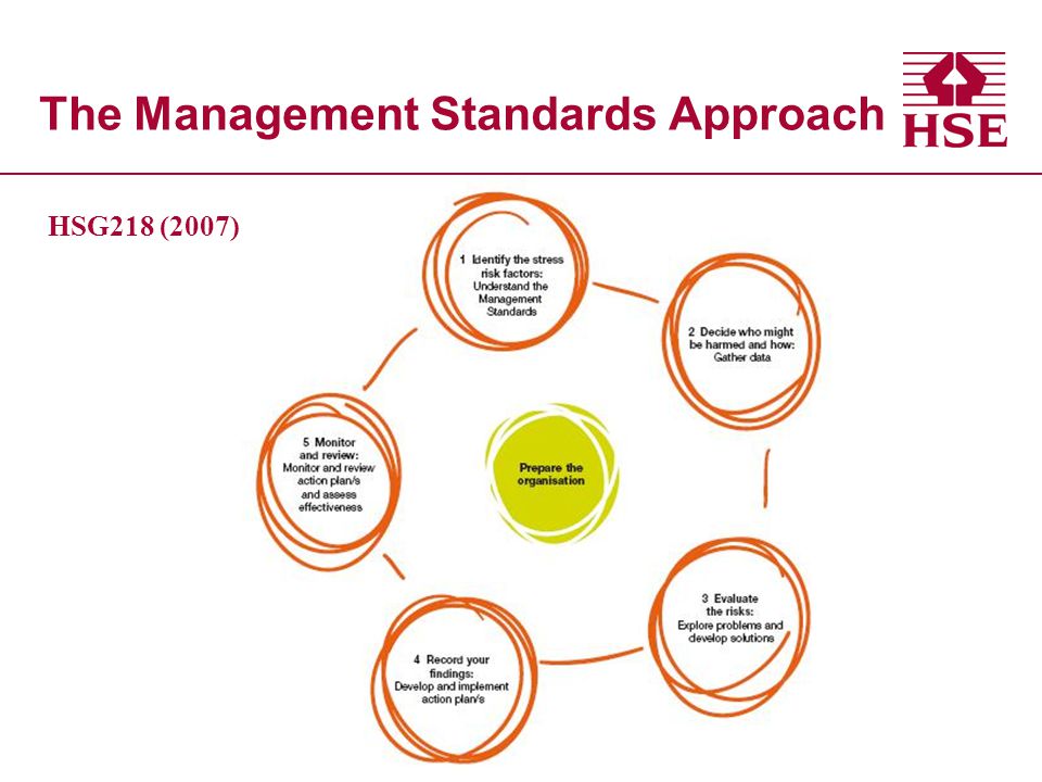 HSG218 (2007) The Management Standards Approach