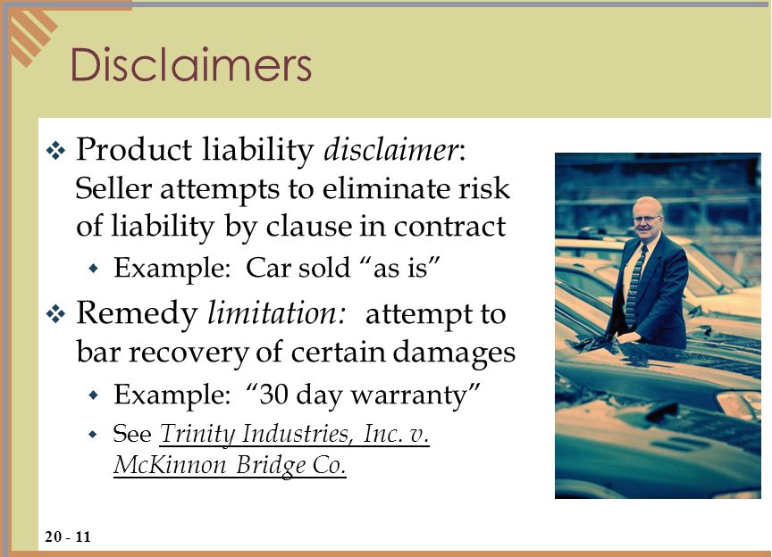 p a r t p a r t sales formation terms product liability