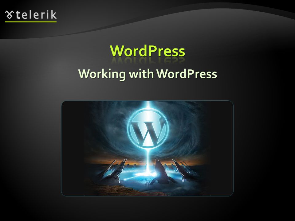 Working with WordPress