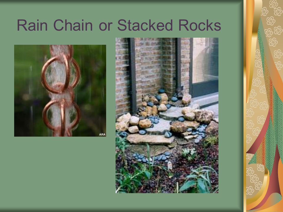 Rain Chain or Stacked Rocks