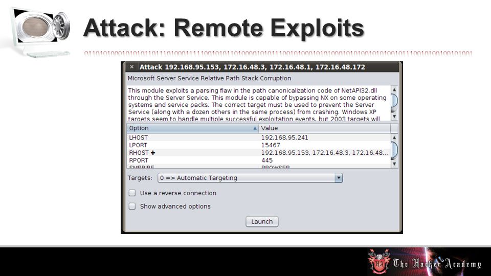 Attack: Remote Exploits