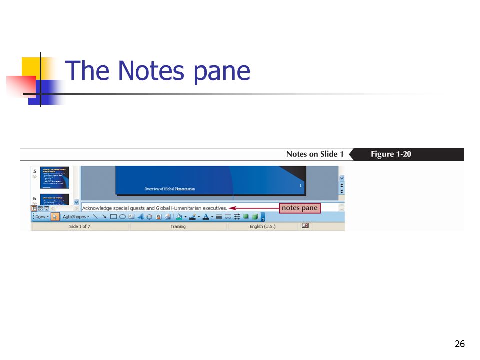 26 The Notes pane