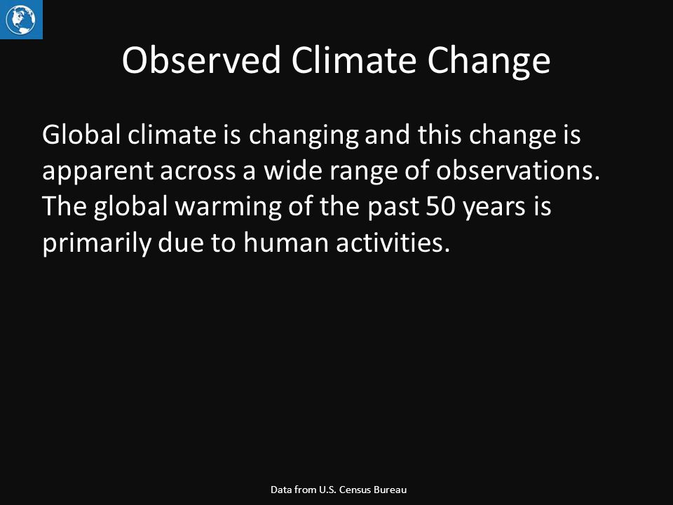 Observed Climate Change Data from U.S.