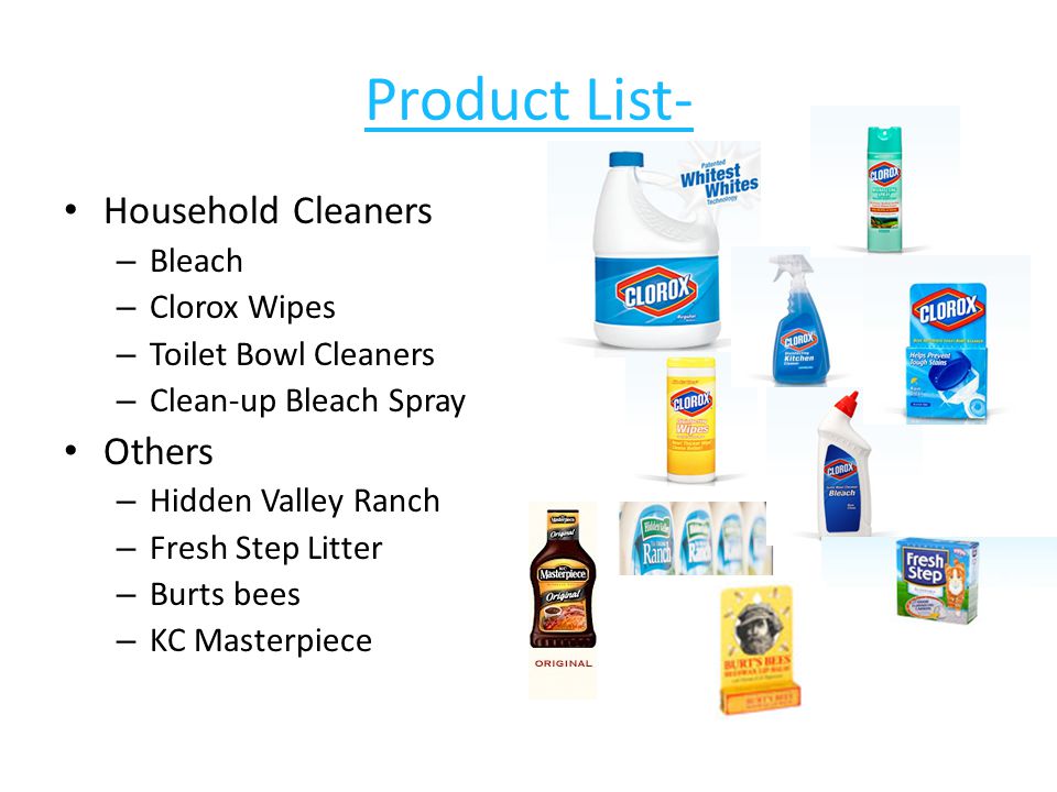 Clorox Co.. The History Of Clorox *Started on May 3 rd, 1913 *One ... Clorox Co.. The History Of Clorox *Started on May 3 rd, 1913 *One ...