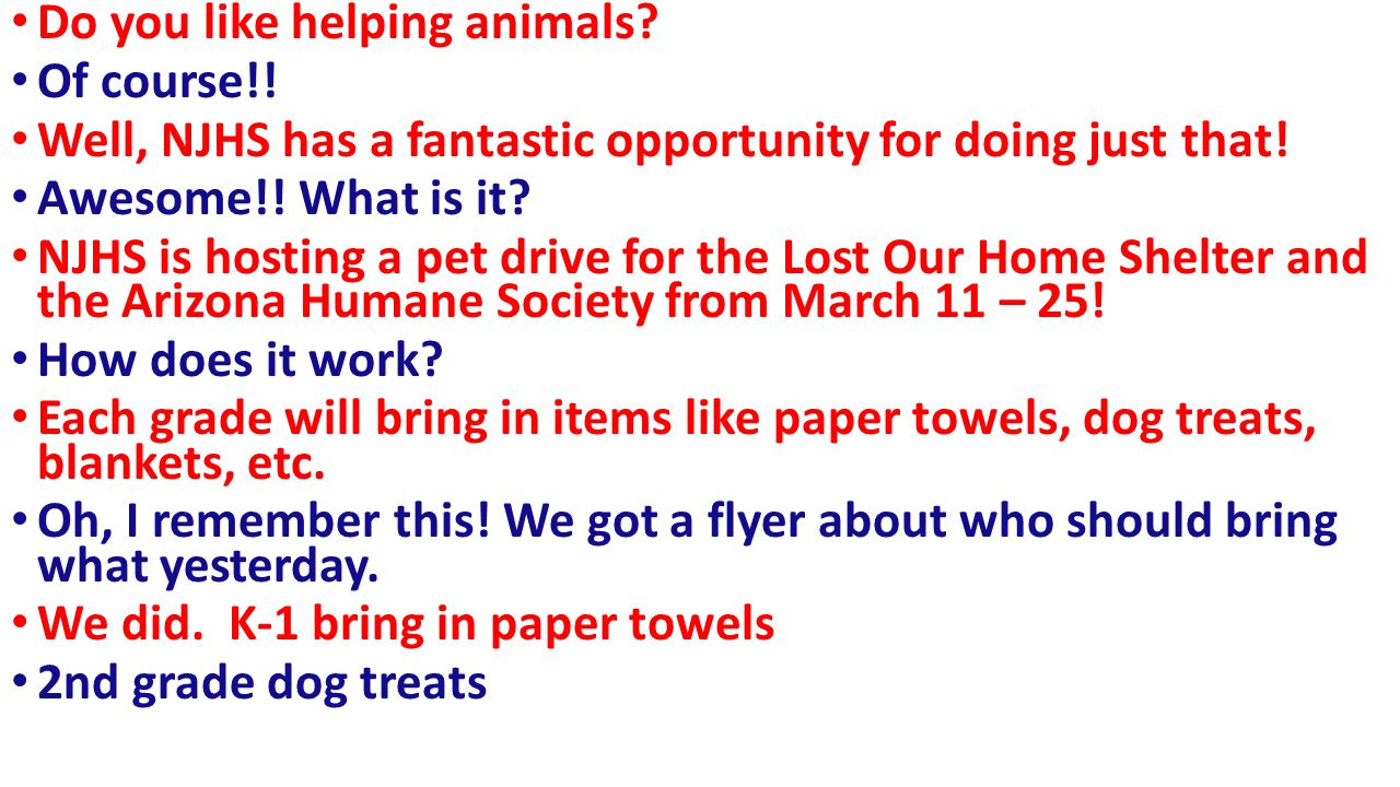 Do you like helping animals. Of course!.