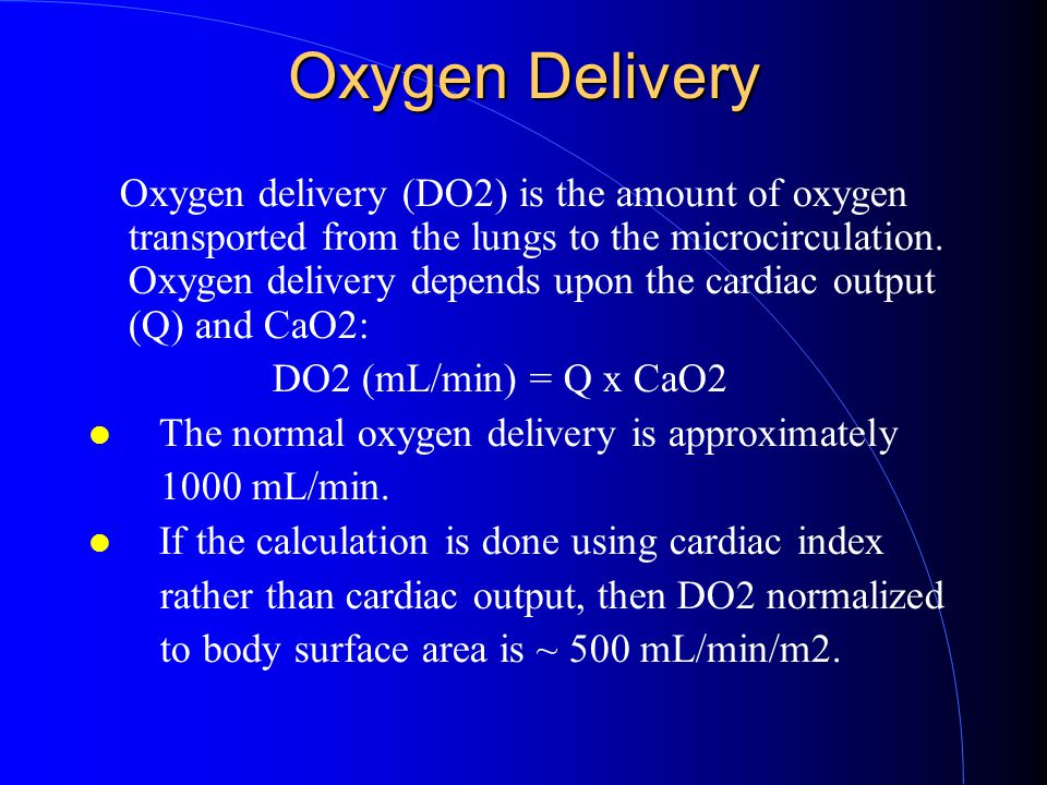Oxygen Therapy Dora M Alvarez Md Oxygen Delivery Systems A A Gradient Oxygen Transport Oxygen Deliver To Tissues Ppt Download