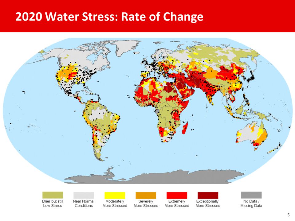 2020 Water Stress: Rate of Change 5