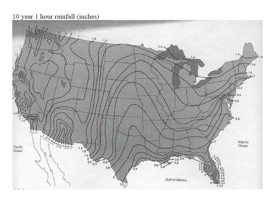 100 Year 1 Hour Rainfall Map Precipitation. - Ppt Download