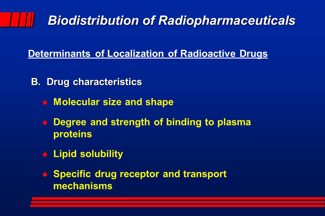 Determinants of Localization of Radioactive Drugs B.