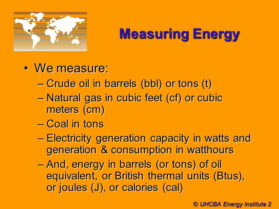 UHCBA Energy Institute 1 Some Basic Concepts UNIVERSITY of HOUSTON BAUER  COLLEGE of BUSINESS ADMINISTRATION ENERGY INSTITUTE - ppt download