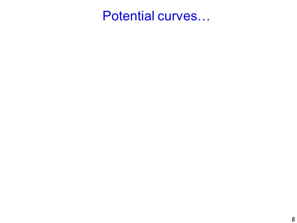 8 Potential curves…