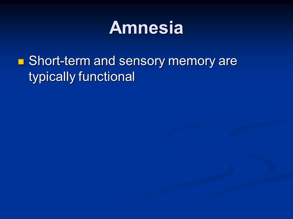 Amnesia What is it?. Memory Proposed Types of Memory Fact memory Skill  memory Declarative Non-declarative (Procedural) MemoryHabit  ExplicitImplicit Knowing. - ppt download