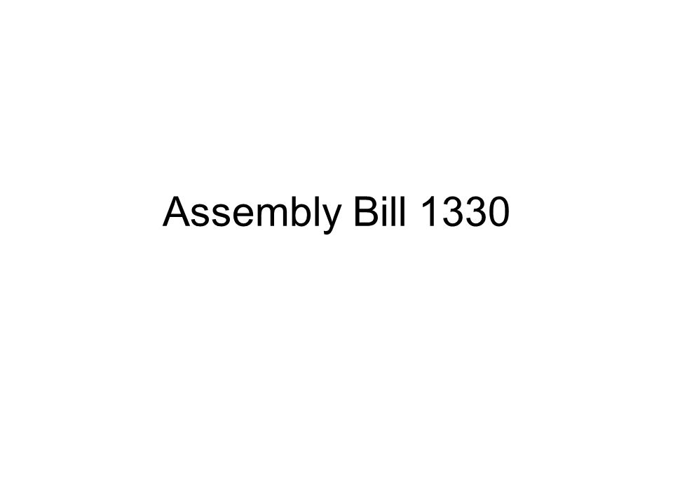 Assembly Bill 1330