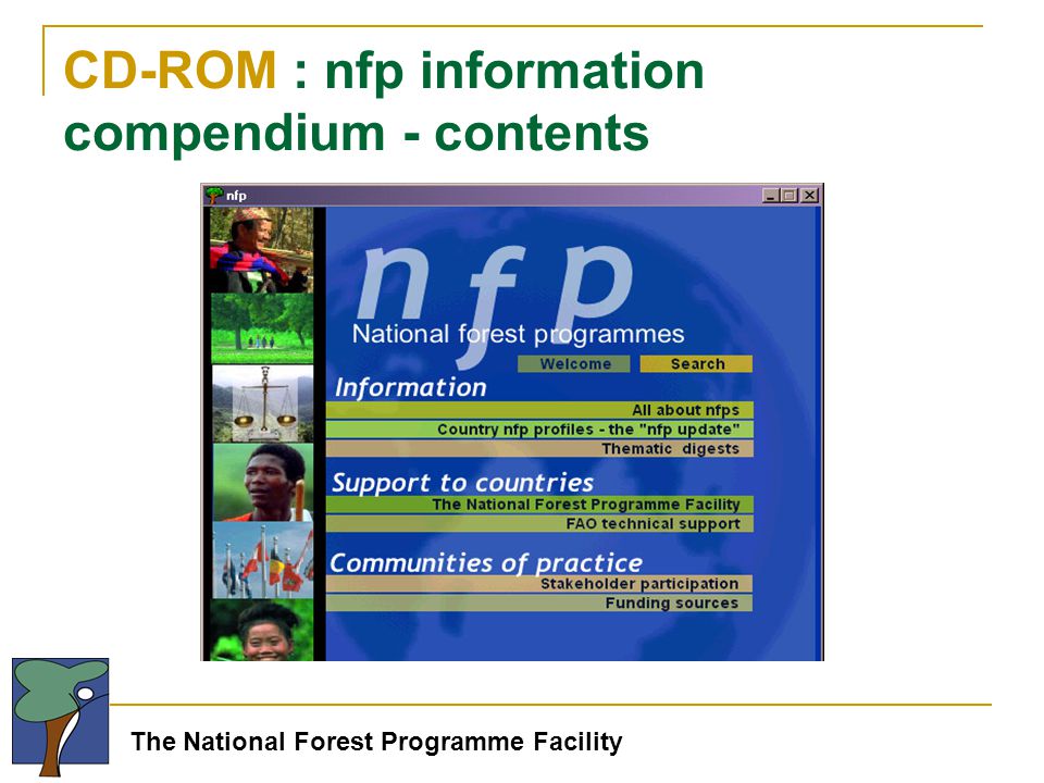 The National Forest Programme Facility CD-ROM : nfp information compendium - contents